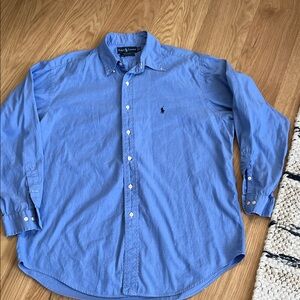 Polo by Ralph Lauren Men’s Yarmouth 100% Cotton Blue Oxford 161/2 34/35 L